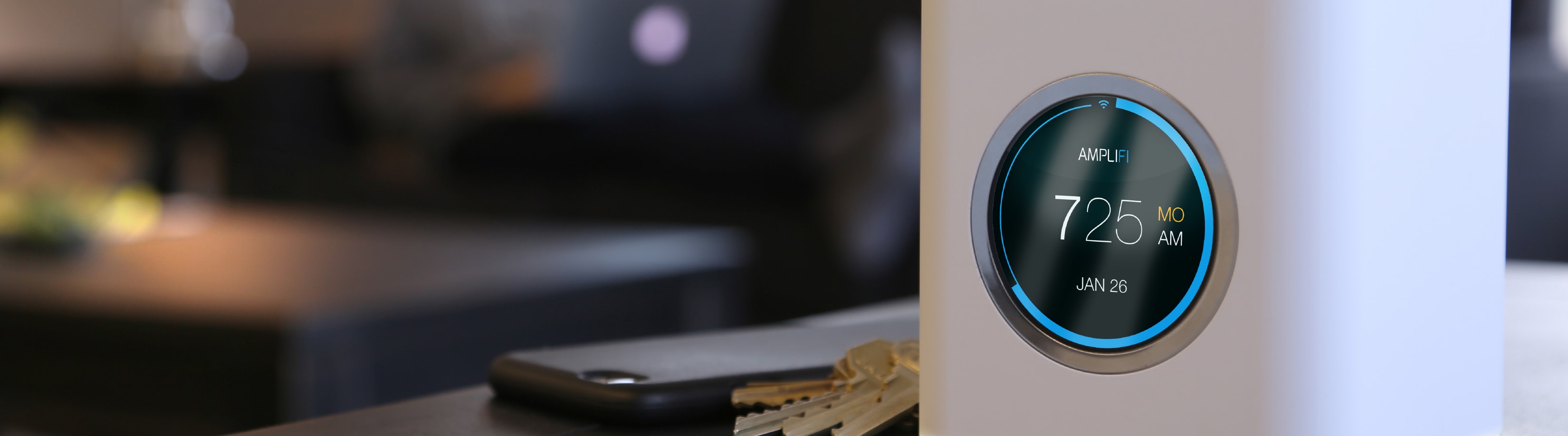 amplifi mesh wifi on table