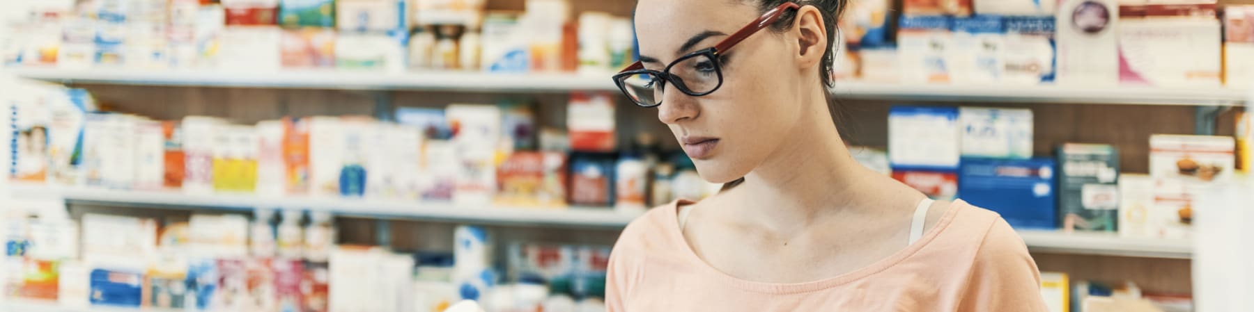 woman in drugstore