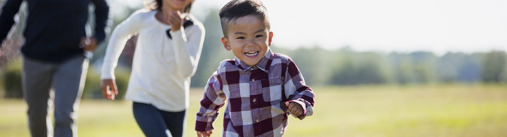 children running
