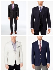 Men's Clearance Suiting Event at Macy's: 70% to 85% off + free shipping w/ $75