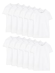 Fruit of the Loom Men's Dual Defense White Crew T-Shirt 12-Pack for $15 + pickup at Walmart