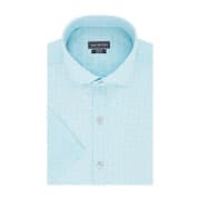 Van Heusen Men's Short Sleeve Slim Spread-Collar Dress Shirt from $6 + $3.95 pickup at JCPenney