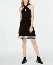 Michael Michael Kors Women's Striped-Hem Halter Dress for $33 + pickup at Macy's