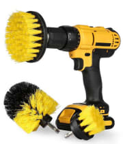 3-Piece Scrub Brush Drill Attachment Kit for $6 + free shipping