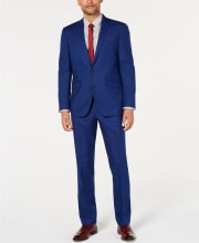 Kenneth Cole Unlisted Men's Solid Stretch Slim Fit Suit for $100 + free shipping