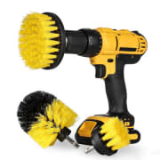 3-Piece Scrub Brush Drill Attachment Kit for $8 + free shipping
