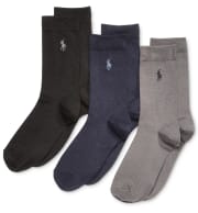 Polo Ralph Lauren Boys' Supersoft Crew Socks 3-Pack for $4 + pickup at Macy's