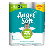 Angel Soft Toilet Paper Double Roll 12-Pack for $6 + free shipping w/ $35