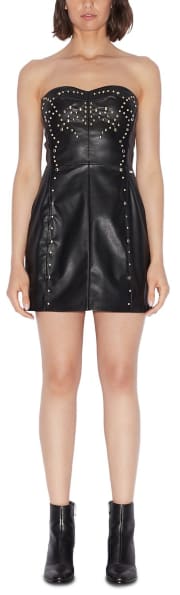 Armani Exchange Women's Stretch Faux-Leather Dress for $107 + free shipping