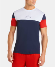 Lacoste Men's Ultra Dry Colorblocked Logo T-Shirt (XL to 4XL) for $29 + pickup at Macy's