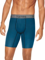 Hanes Men's Comfort Flex Fit Cotton Stretch Long-Leg Boxer Briefs 5-Pack for $9 + $6 s&h