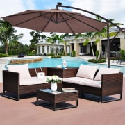 Costway 10-Foot Hanging Solar-Powered LED Umbrella for $79 w/ $12 Rakuten points + free shipping