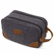 Kemy's via Amazon offers its Kemy's Men's Canvas Toiletry Bag in several colors (Dark Gray pictured) with prices starting from $19.99. Coupon code "30N9SRJ3" drops the starting price to $13.99