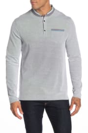 English Laundry Men's Long Sleeve Honeycomb Pique Polo Shirt for $15 + $7.95 s&h
