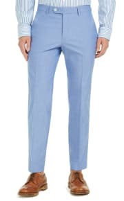 Tommy Hilfiger Men's Modern-Fit TH Flex Stretch Chambray Suit Pants for $20 + pickup at Macy's