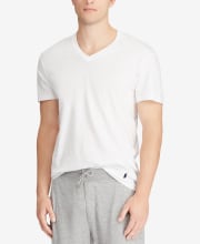 Polo Ralph Lauren Men's Cotton T-Shirt 4-Pack for $25 + pickup