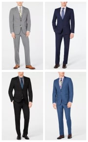 Van Heusen Men's Slim-Fit Flex Stretch Wrinkle-Resistant Suits for $90 + free shipping
