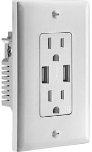 Insignia USB Charger Wall Outlet for $10 + free shipping