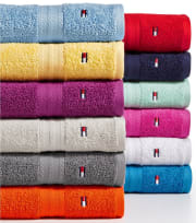 Tommy Hilfiger All-American II Cotton Towels and Washcloths from $2 + pickup at Macy's