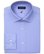 Nautica Men's Classic Regular-Fit Stretch Solid Dress Shirt for $26 for 2 + free shipping