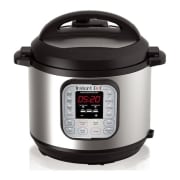 Kohl's discounts the Instant Pot Duo 7-in-1 Programmable Pressure Cooker in various sizes, as listed below. Coupon codes "HOME10" and "BASKET" combine to cut the starting price to $55.99