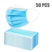Disposable 3-Layer Breathable Face Mask 50-Pack for $21 + free shipping
