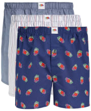 Fruit of the Loom Men's Limited Edition Woven Cotton Boxer 3-Pack for $9 + free shipping