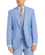 Tommy Hilfiger Men's Modern-Fit TH Flex Stretch Chambray Suit Jacket for $30 + pickup at Macy's