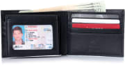 Alpine Swiss Men's Leather Bifold Wallet for $7 + free shipping