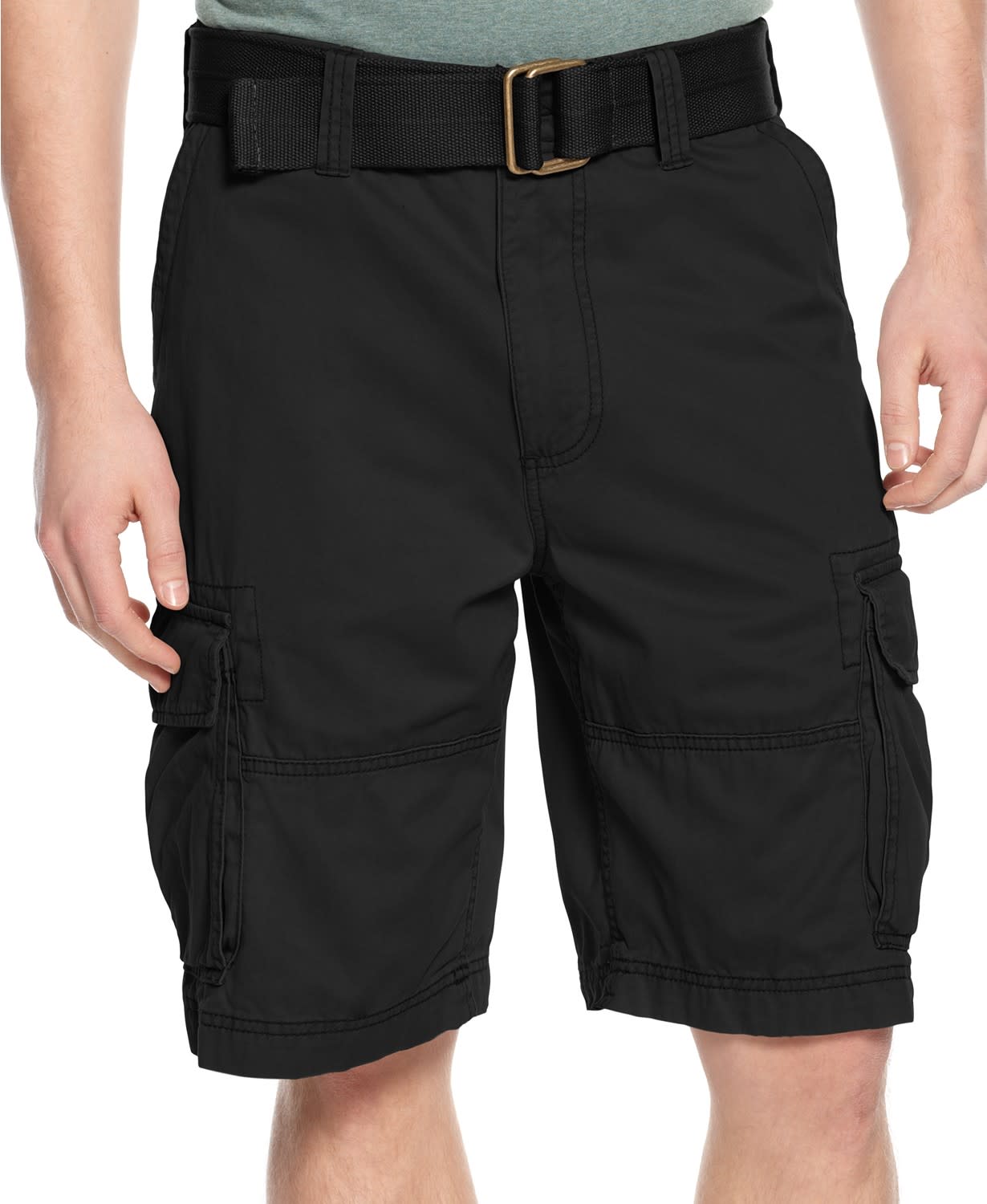American Rag Men's Belted Relaxed Cargo Shorts (34 only) for $7 + pickup at Macy's
