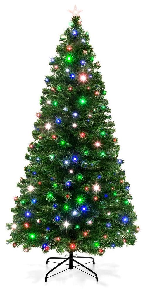 Best Choice Products 7-Ft. Fiber Optic Artificial Christmas Pine Tree for $80 + free shipping