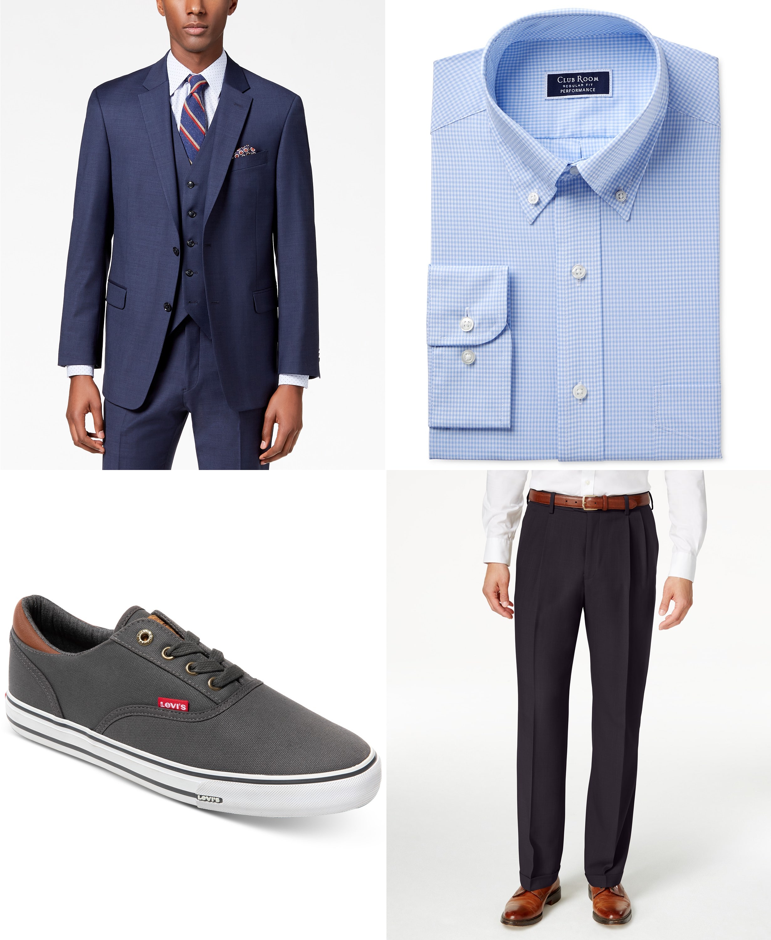 Men's Clearance Suiting Event at Macy's: 70% to 85% off + free shipping w/ $75