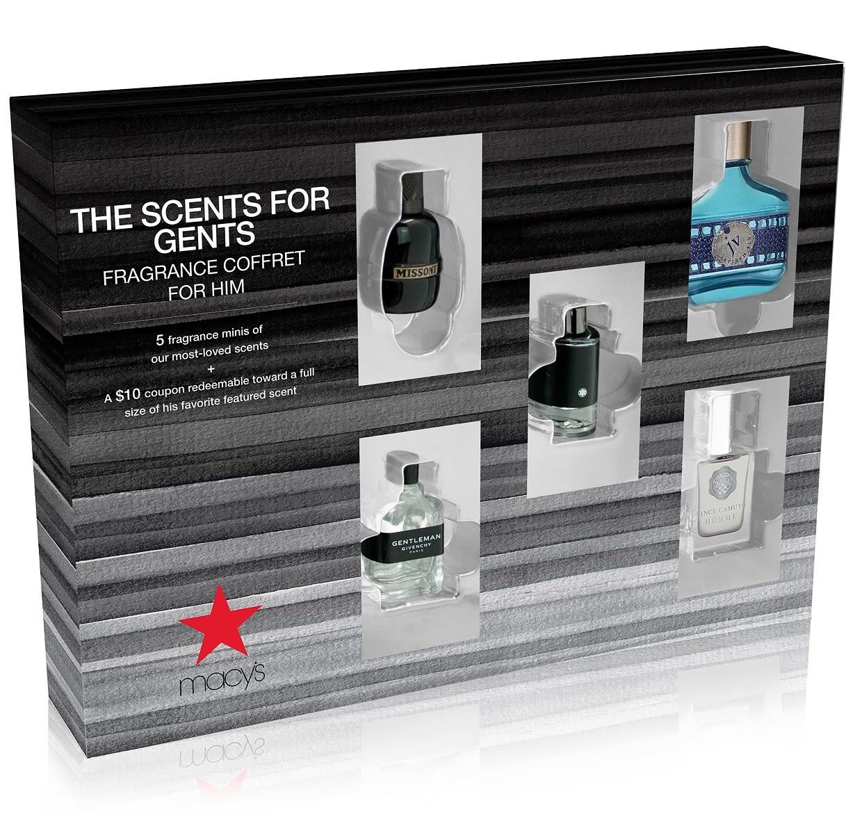 The Scents For Gents Men's 5-Piece Fragrance Gift Set for $18 + pickup at Macy's