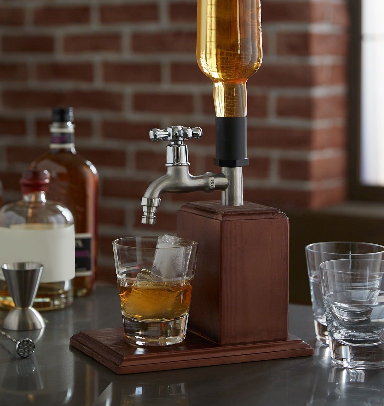 studio mercantile vintage wood drink dispenser for $16
