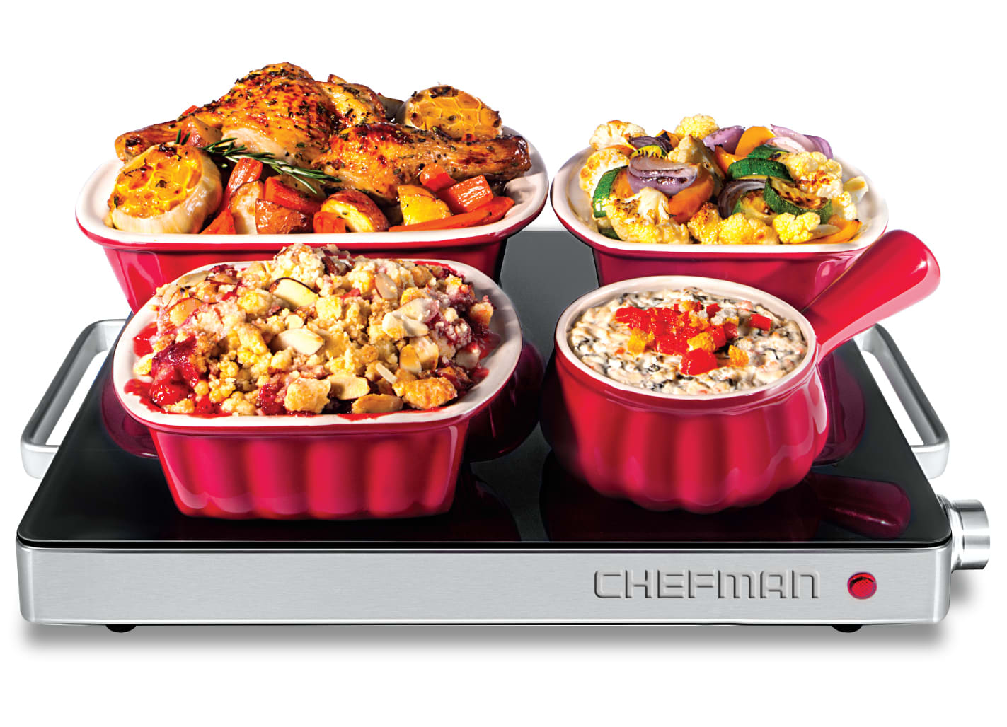 1 hr                 chefman electric warming tray / chafing