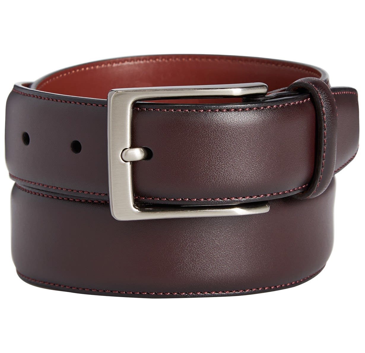Perry Ellis Portfolio Men's Leather Amigo Dress Belt for $7 + pickup at Macy's