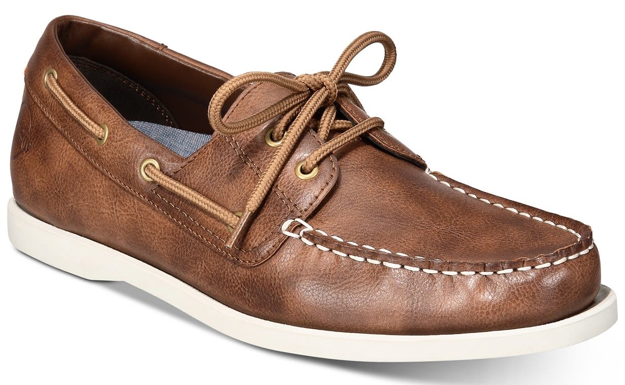 Weatherproof Vintage Men's Benny Boat Shoes for $18 + pickup at Macy's