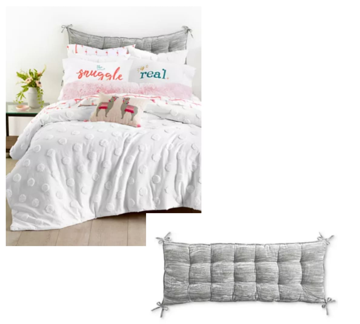 Martha Stewart Full/Queen Headboard Pillow for $40 + pickup at Macy's