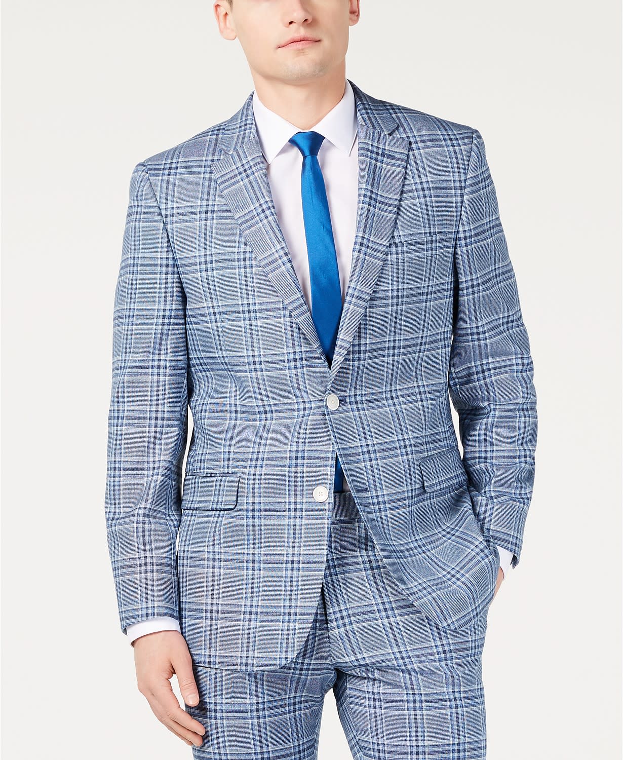 Tommy Hilfiger Men's Modern-Fit Bold Plaid Suit Jacket for $30 + pickup at Macy's
