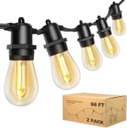 Litom 48-Foot Outdoor Patio LED String Lights 2-Pack. Apply coupon code "TIAXF6ZQ" for a savings of $30.