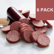 Wisconsin-Made All Beef Summer Sausages 6-Pack. Score some spicy savings on around 2 lbs. of summer sausage.