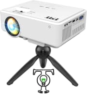 TMY LCD Mini Projector w/ Tripod. Clip the 20% off coupon and apply code "G94AFODR" for a savings of $52.