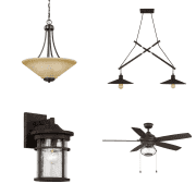 Ceiling Fans and Lighting at Home Depot. Save on a range of ceiling fans, interior lighting, and exterior lighting.