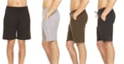 Men's French Terry Lounge Shorts 4-Pack for $30 + free shipping