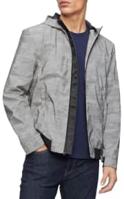 Calvin Klein Men's Reflective Camouflage Hooded Jacket for $40 + free shipping