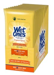 Wet Ones Antibacterial Hand Wipes. That's a buck under what you'd pay for this quantity of wipes at Target, assuming you could buy 10 packs at one time, which you probably can't do right now.
