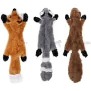22" Stuffingless Squeaky Plush Dog Toy 3-Pack. That's the best price we could find by $4.