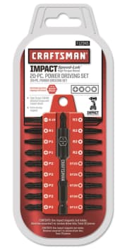 Craftsman Speed-Lok 20-Piece Impact Power Bit Set. That's the best price we could find by $10.
