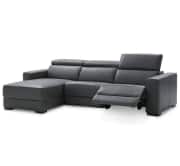 Nevio 3-Piece Leather Sectional Sofa w/ Chaise & 1 Power Recliner for $1849 + $169 white glove delivery + free shipping