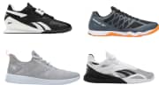 Reebok Sale. Apply coupon code "BOGOFREE" to get the second cheaper priced item for free with over 160 pairs for men and women to peruse.